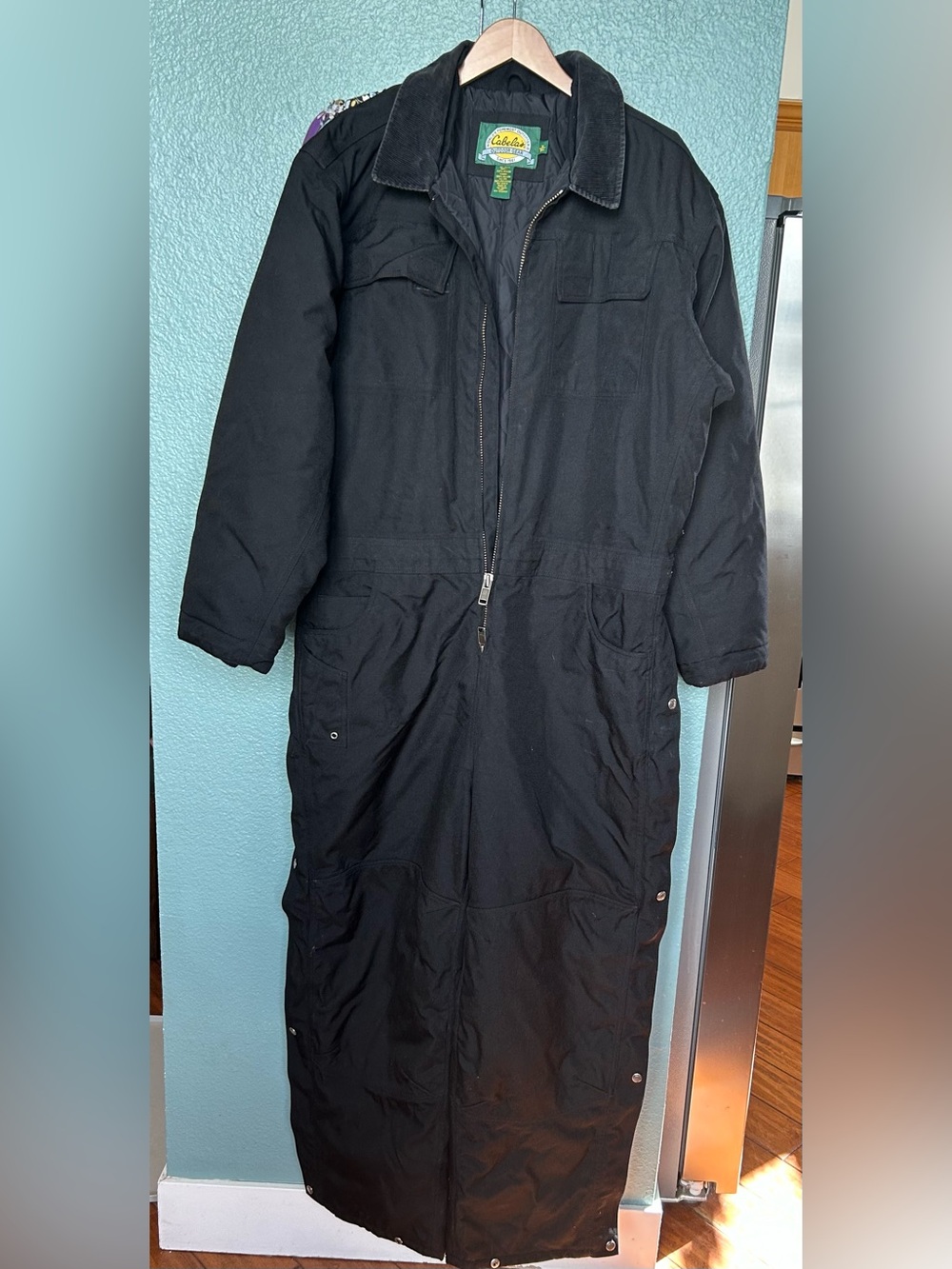 Cabelas Mens Black OVERALL WORK GEAR Size XL